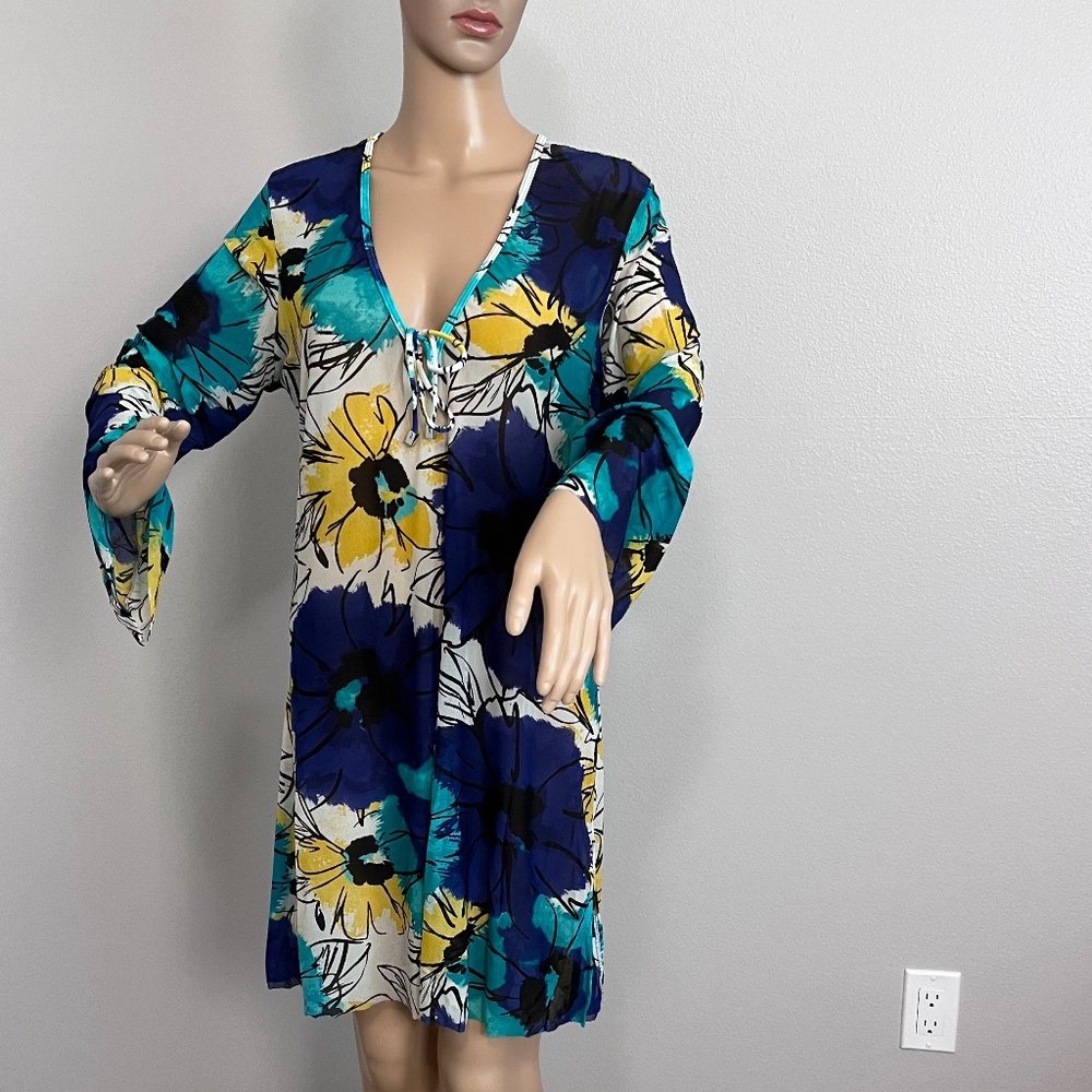 Be Creative Women’s Floral-Print Cover-Up Dress - Picture 3 of 11